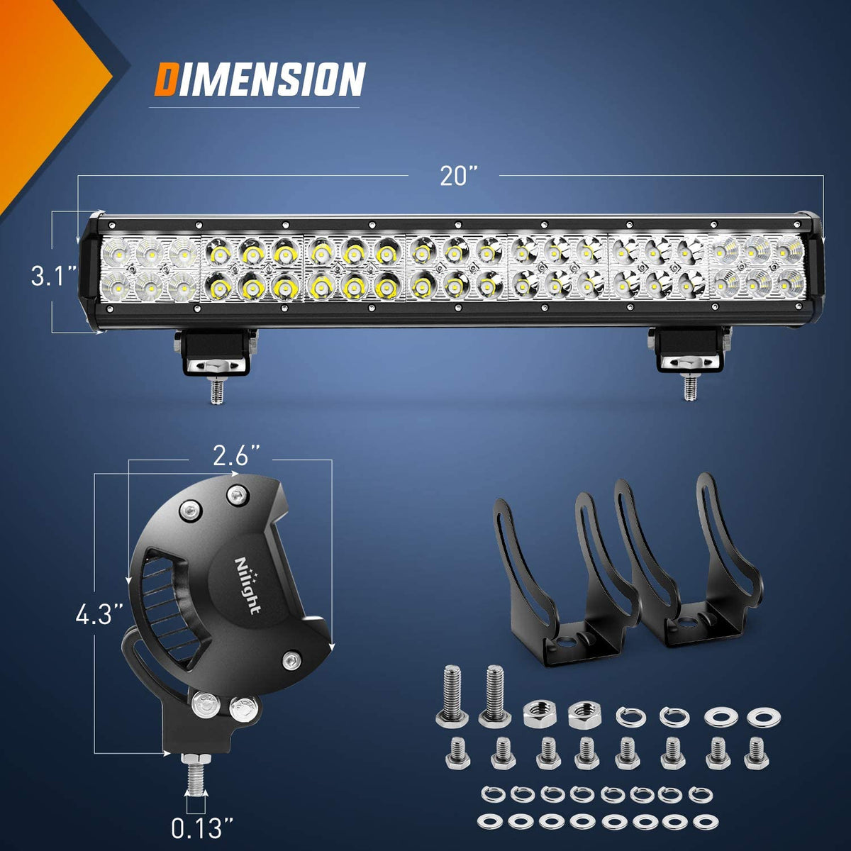 BAR ライト Kawasaki 12-inch LED Light Bar - 2016-2026 Mule PRO-MX, Ridge