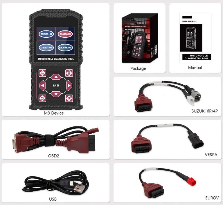 Diagnostic Scan Tool Fault Code Reader For Vespa Motorcycle ATV diagnostic-scan-tool-fault-code-reader-for-vespa-motorcycle-atv