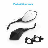 Rear Side View Mirrors for Kawasaki Motorcycle